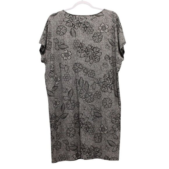 J Jill Wearever Collection Dress Large Petite Floral Stretch Preppy Casual - Picture 8 of 13